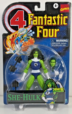 SHE-HULK FANTASTIC FOUR HASBRO MARVEL LEGENDS RETRO CARD NEW SEALED