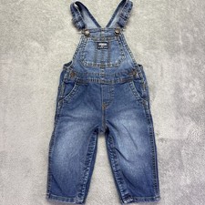 OshKosh B  Gosh Overalls Shorts Infant 18 Months Toddler Unisex Blue Denim