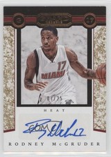 2016-17 Panini Grand Reserve Granite /25 Rodney McGruder #37 Rookie Auto RC