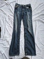 Ariat Jeans Youth Girls B4 Relaxed Bootcut Medium Denim Pants Size 14 Inseam 28