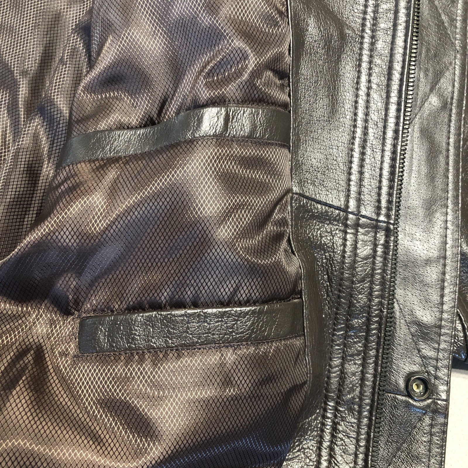 Vintage Phase Two Leather Bomber Jacket Aviator B… - image 13