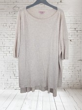 Phase Eight Knit Oversized Jumper Size M 3/4 Sleeve Lightweight Top Relaxed Fit