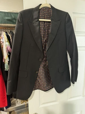 Gucci by Tom Ford Burgundy Velvet Blazer 42 Swiss