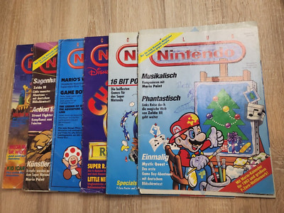 Nintendo Club Magazine - 6 Stück Mario Zelda Mega Man