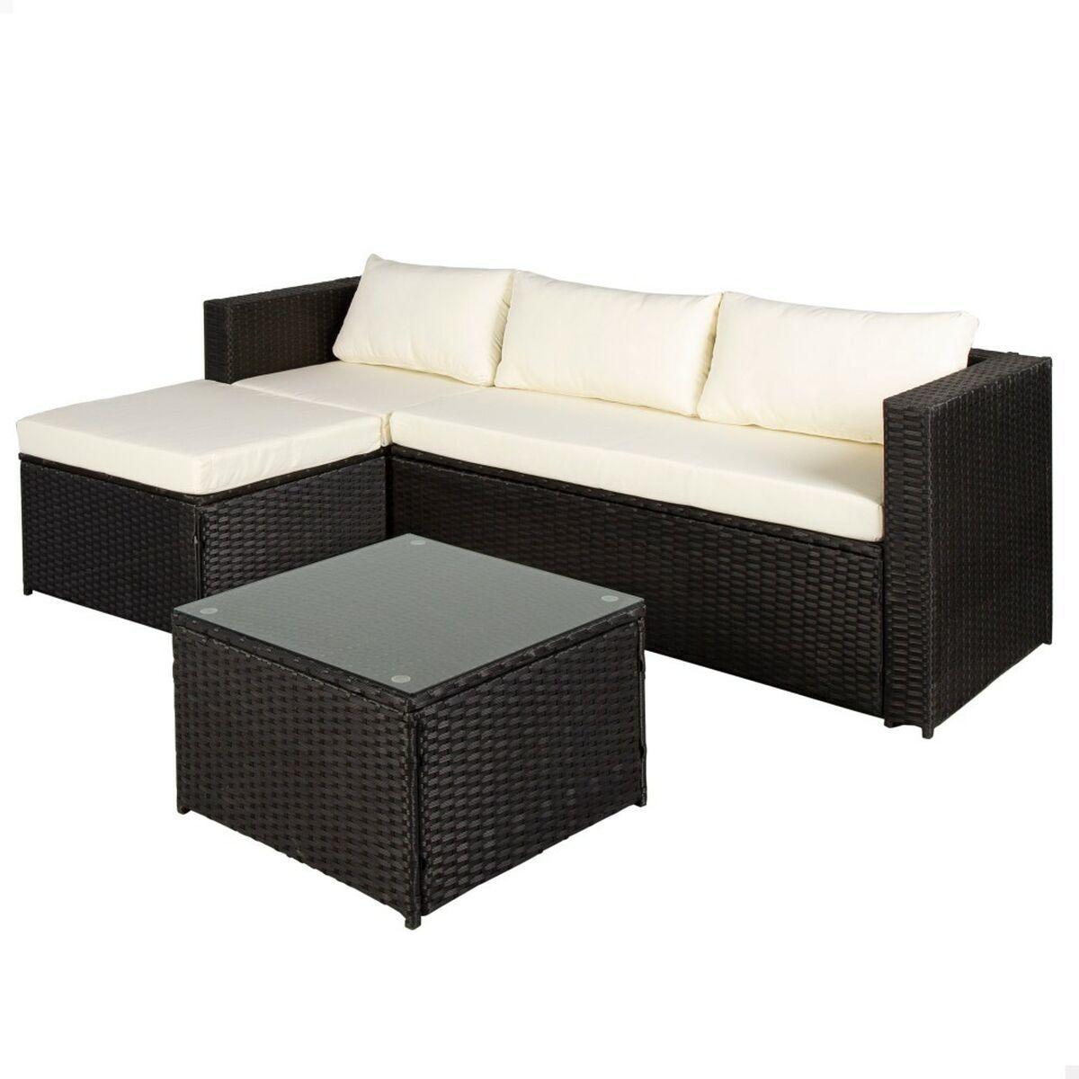 Muebles de jardín sofá activo de tres plazas mesa auxiliar 203 x...