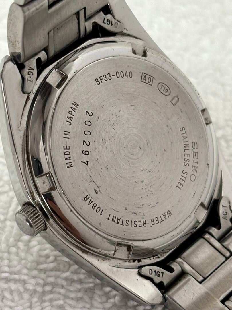 セイコー　腕時計　8f33-0040 SEIKO 8F33-0040 PERPETUAL CALENDAR Watch Stainless Steel
