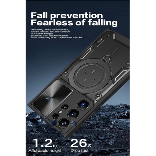 For Apple iPhone 16 (6.1") Magsafe Circle Stand & Slide Camera Lens Case Cover - Bild 11 von 66