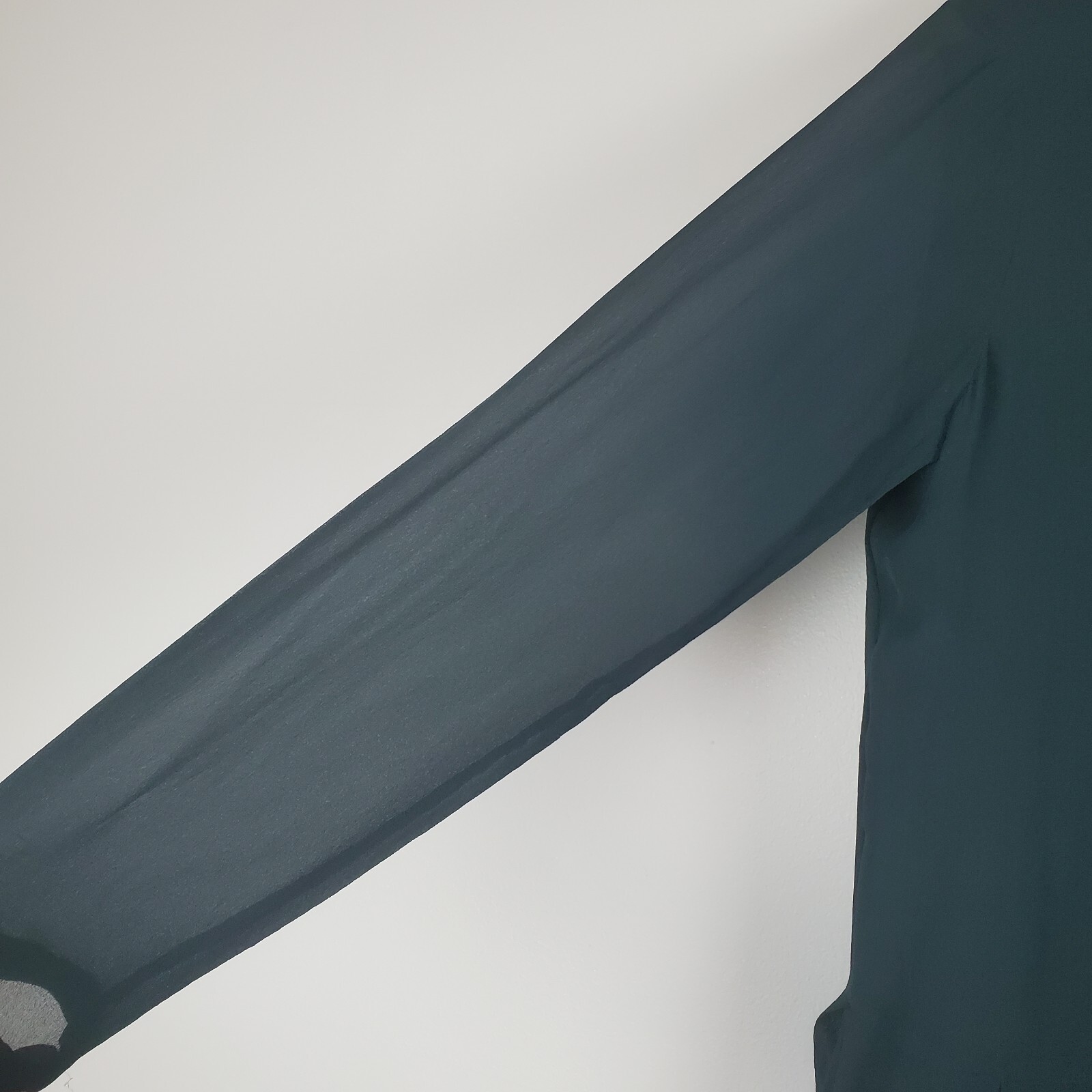 Tory Burch Silk Tunic Mini Dress Women 10 Hunter Green Layered Lagenlook Keyhole thumbnail 10