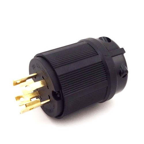 Enchufe de bloqueo del generador de gas 30A 125/250V aprobación UL para piezas de 4 clavijas L14-30P - Imagen 4 de 7
