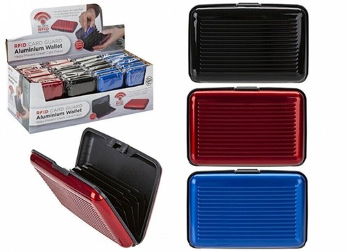 Aluminium Credit Card Holder Wallet RFID Scanning Blocker Crush Resistant Random - Picture 12 of 12
