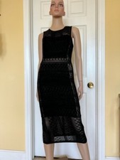 BCBG MAXAZRIA black lace dress size XS