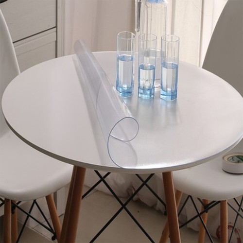 Mantel protector de mesa de PVC de vinilo transparente transparente transparente de 1,5 mm de grosor cubierta de plástico - Imagen 26 de 30