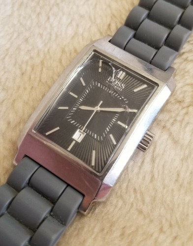 Hugo Boss Heritage Black Dial silicone Strap Men's Watch HB.47.1.14.2143 3 ATM - Picture 7 of 12