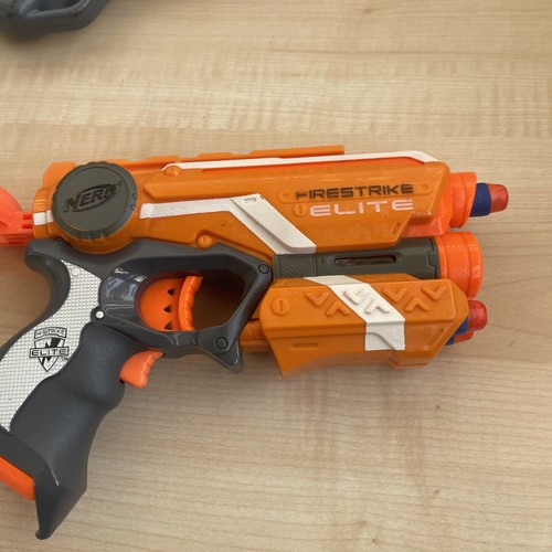Nerf Doomlands Persuader & Firestrike ELITE x 2 Guns with 7 darts/Bullets - Picture 2 of 9