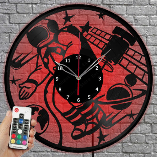 LED Vinyl Clock Space LED Light Vinyl Record Wall Clock Home Decor 1802 - 第 1/11 張圖片