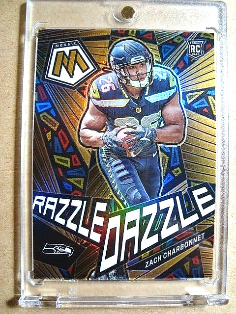 2023 Zach Charbonnet Panini Mosaic Rookie Razzle Dazzle RC MINT 🔥🔥🔥
