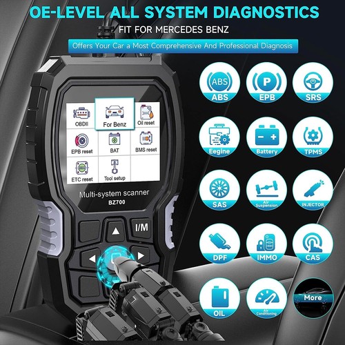 ANCEL BZ700 For Mercedes Benz OBD2 Scanner Car All Systems Diagnostic Scan Tool - Picture 4 of 10