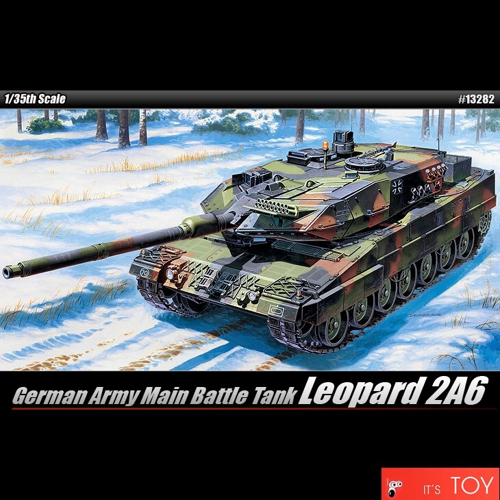Academy 1/35 German Army Main Battle Tank LEOPARD 2A6 Plastic
