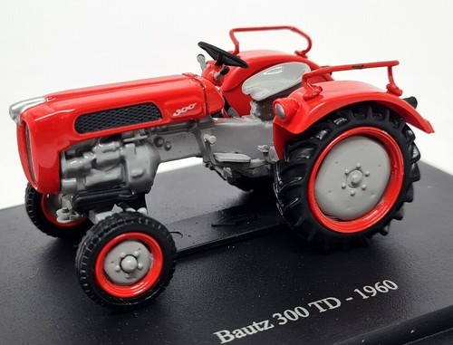 Hatchette 1/43 - Bautz 300 TD 1960 Orange Diecast & Plastic model Farm tractor - Picture 3 of 4