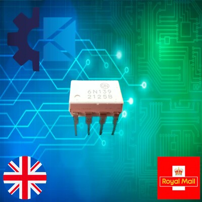 10 Stck. 6N139 Hochwertige 8 PIN DIP Optokoppler UK Lager
