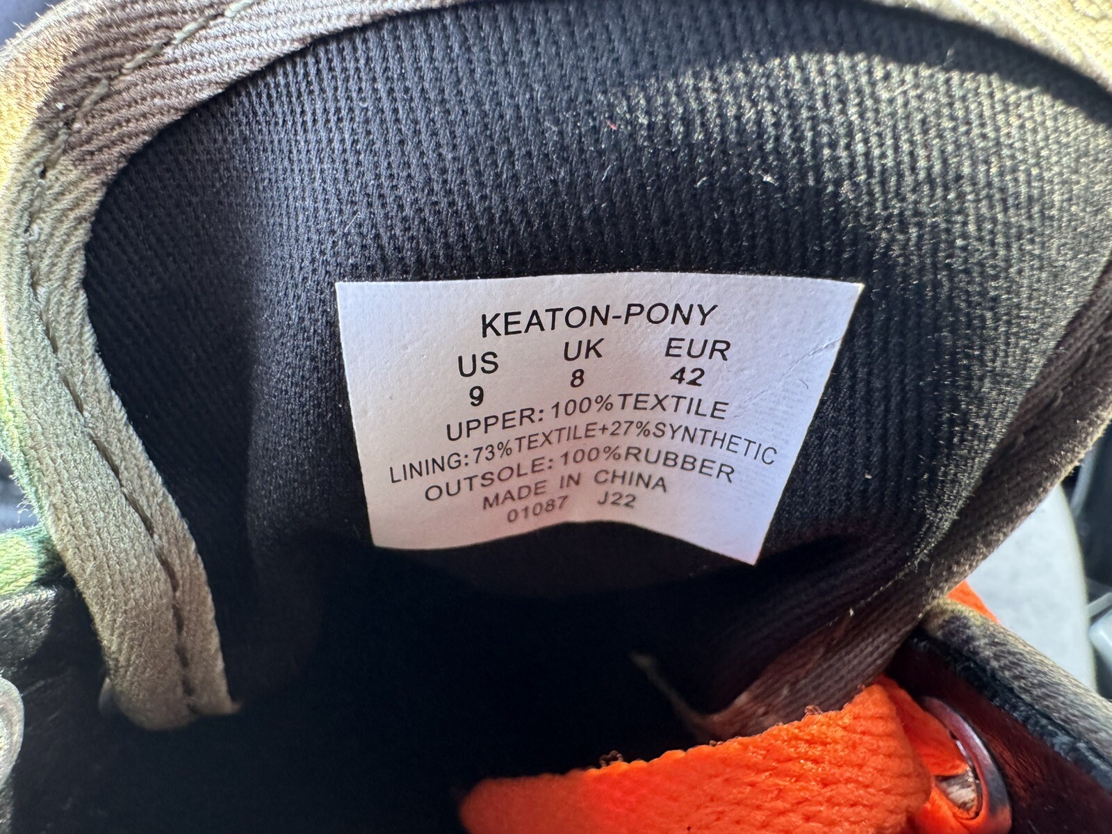 Polo Ralph Lauren Keaton Pony sneaker mimetica taglia 9 colore raro. Nuovo