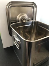 1 Stainless Steel 304 Dry Food Storage Container Square Moisture-Proof DustProof