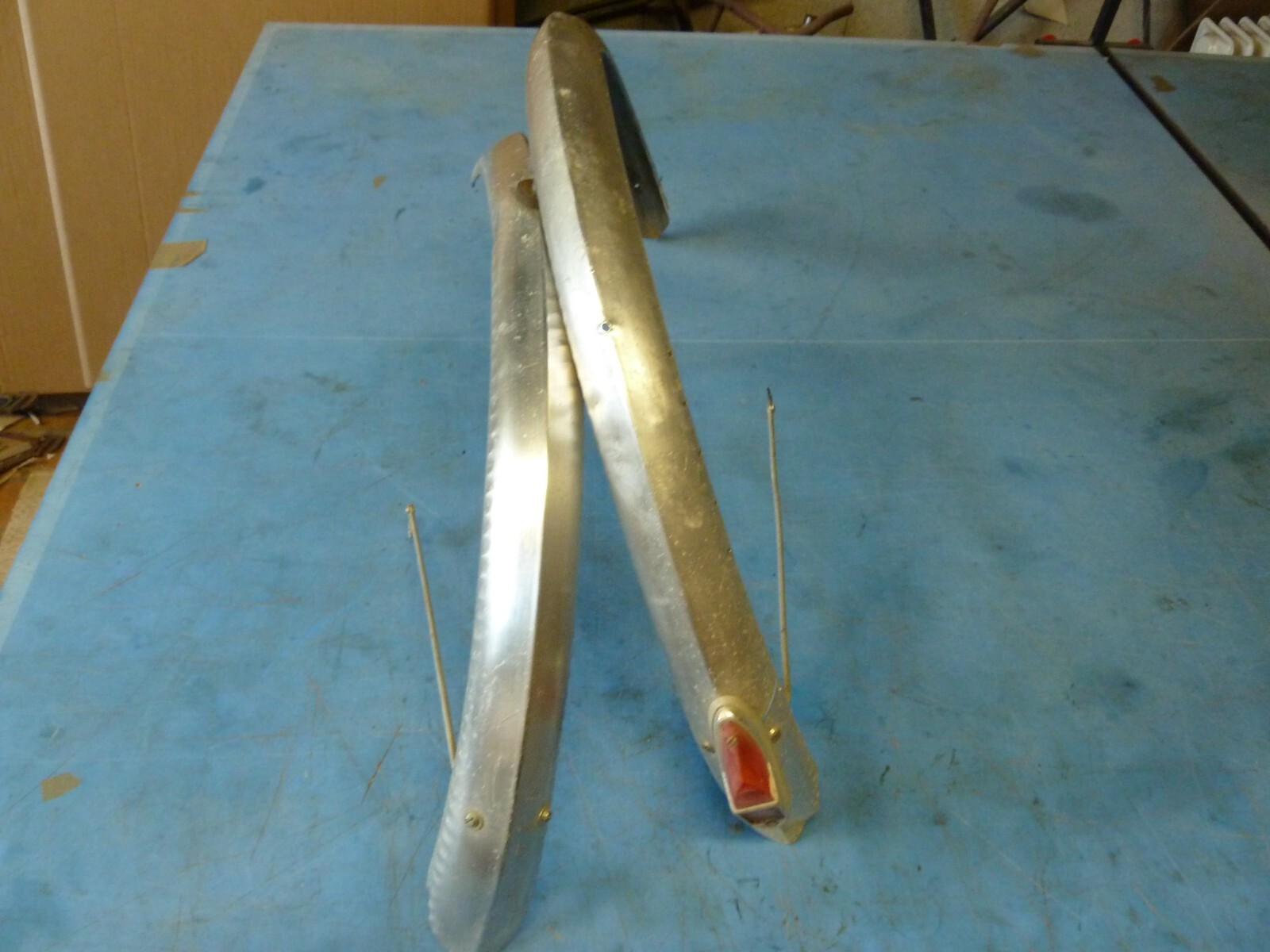 Gardes boue Martelé vélo ancien vintage 650 mudguards old bicycle