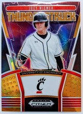 Panini 2020 Prizm Draft Picks Thunderstruck Joey Wiemer Rookie Auto #TH-7 /10