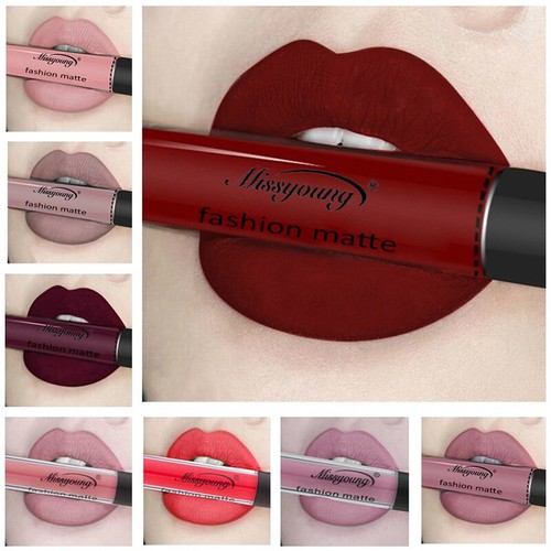 Matter Flüssiger Lippenstift Lippentönung 24 Stunden Lang Haltbar Wasserfest C8