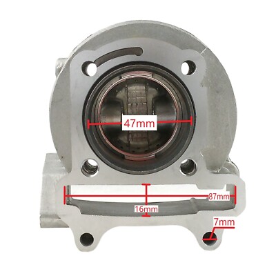 50mm Big Bore Kit Cilinder Piston Ring Set Fit for 4-takt scooter 13 9QMB 147QMD GY6 50 60 80 CM3-upgrade Cilinderzuigerpakkingset