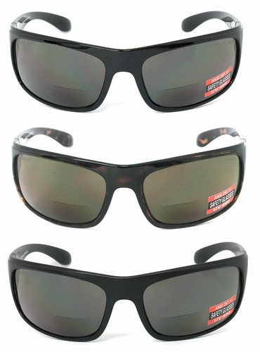 1 or 2 Pair Bifocal Safety Reading Glasses Reading Sunglasses AP+S ANSI Z87.1+ - 第 2/17 張圖片