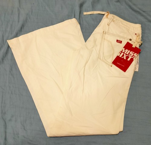 Vintage Y2K Miss Sixty Women's White Bootcut Trousers Size 26 – NOS With Tags - Picture 4 of 17
