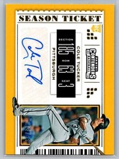 2019 Panini Chronicles #6 Cole Tucker Contenders Season Ticket Auto Gold #/99