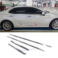 For Toyota Camry 2018-2024 Chrome Body Side Door Molding Line Cover Trim Decor