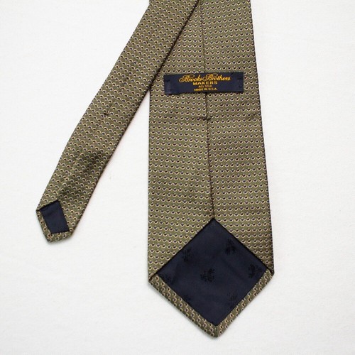 Brooks Brothers Makers Krawatte Vollseide Hergestellt in den USA Klassisch Grün 56”L 3”W - Bild 1 von 9