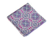 Lord R Colton Masterworks Pocket Square - Trujillo Sky Purple Silk - 75 New
