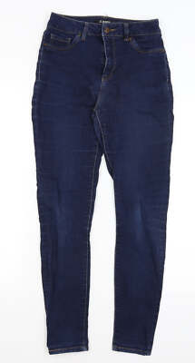 D Jeans Damen blau Baumwolle Skinny Jeans Größe 6 L28 in normal