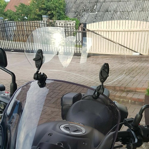 Motorrad Windschutzscheibe Universal Windabweiser Einstellbar Spoiler Windschild - Bild 3 von 12