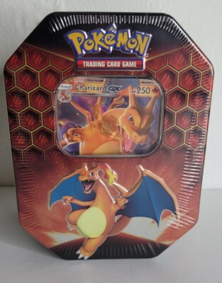 Pokémon TCG Hidden Fates Charizard Tin Amazon.com: Pokemon SM11.5 Hidden Fates Gx Tin- Charizard +