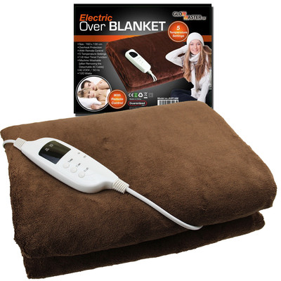 Glowmaster+AGP2146+120W+Electric+Fleece+Blanket+-+Black for sale online |  eBay