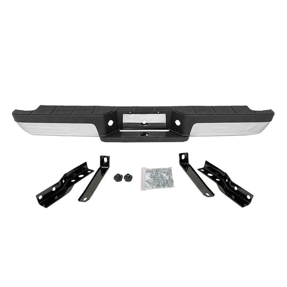 Chrome Rear Step Bumper Assembly For 1993-2011 Ford Ranger Styleside/Fleetside Foto 2 de 4