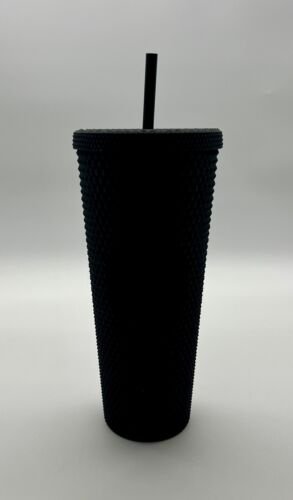 New Starbucks Tumbler Black Matte Studded 24oz Venti Cold Cup Fall 2021