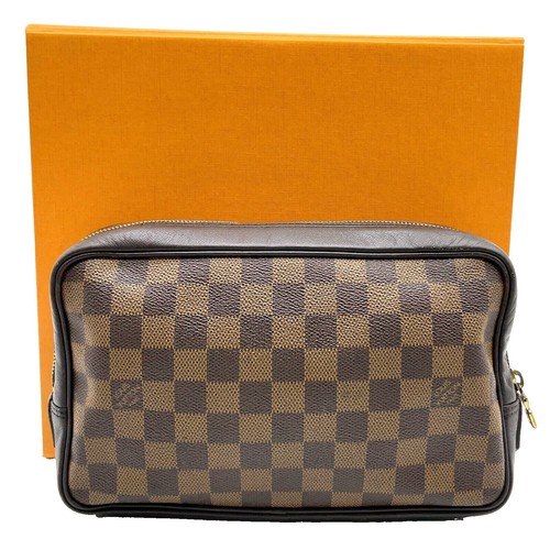 LOUIS VUITTON Epi Serie Dragonne Hand Bag Brown M52618 LV Auth