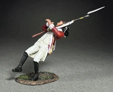 W Britain - British 43rd Regiment of Foot Casualty Falling, 1780 #16204