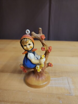 Vintage Hummel Like Figurine, Girl in Rose Tree, Made in Hong Kong | eBay