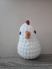 Handmade Crochet Plush Stuffed Animal Chicken