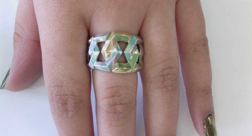SELTEN David Yurman Carlyle Ring Sterlingsilber mit 18K Gelbgold Größe 7 US