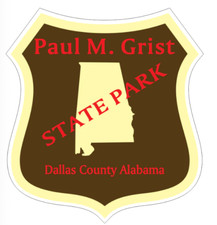 7" paul m grist alabama state park bumper sticker decal usa made