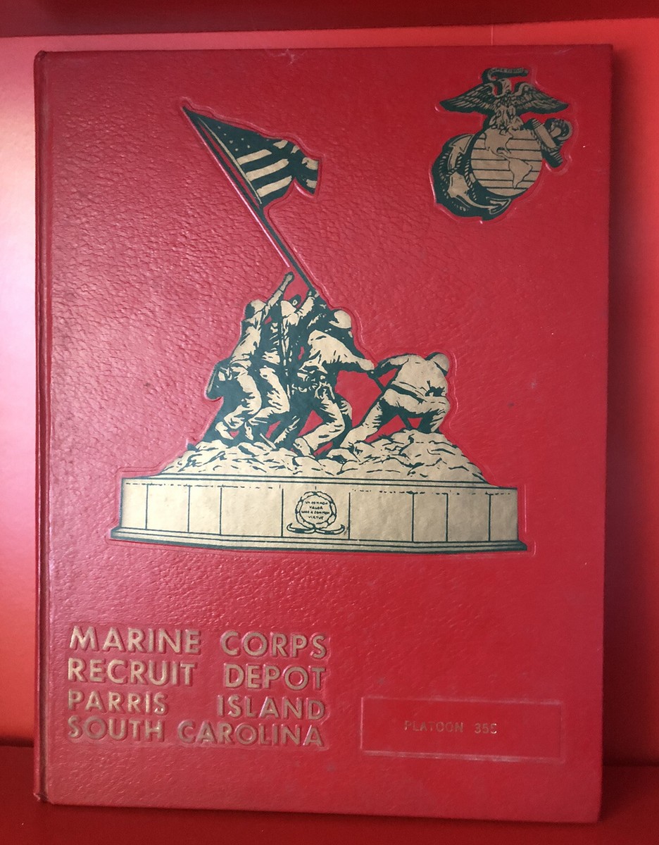 Sept 1976 US MARINE CORPS Yearbook Third Battalion PLATOON 355