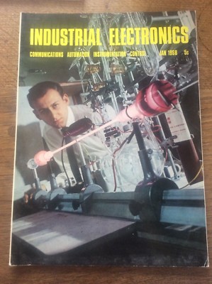 Vintage Magazine Industrial Electronics Jan 1968 Laser Measurement 1960s